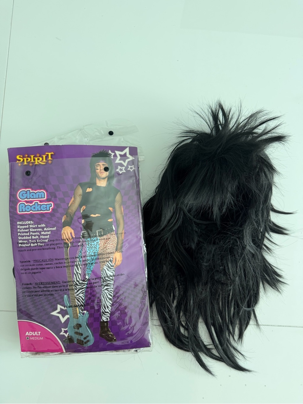 Spirit Glam Rocker with Black Layered Wig